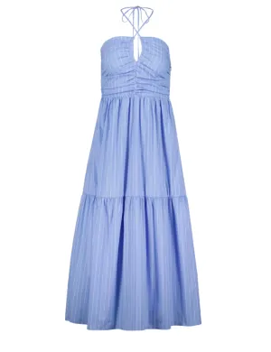 Aeries Halter Dress, Blue