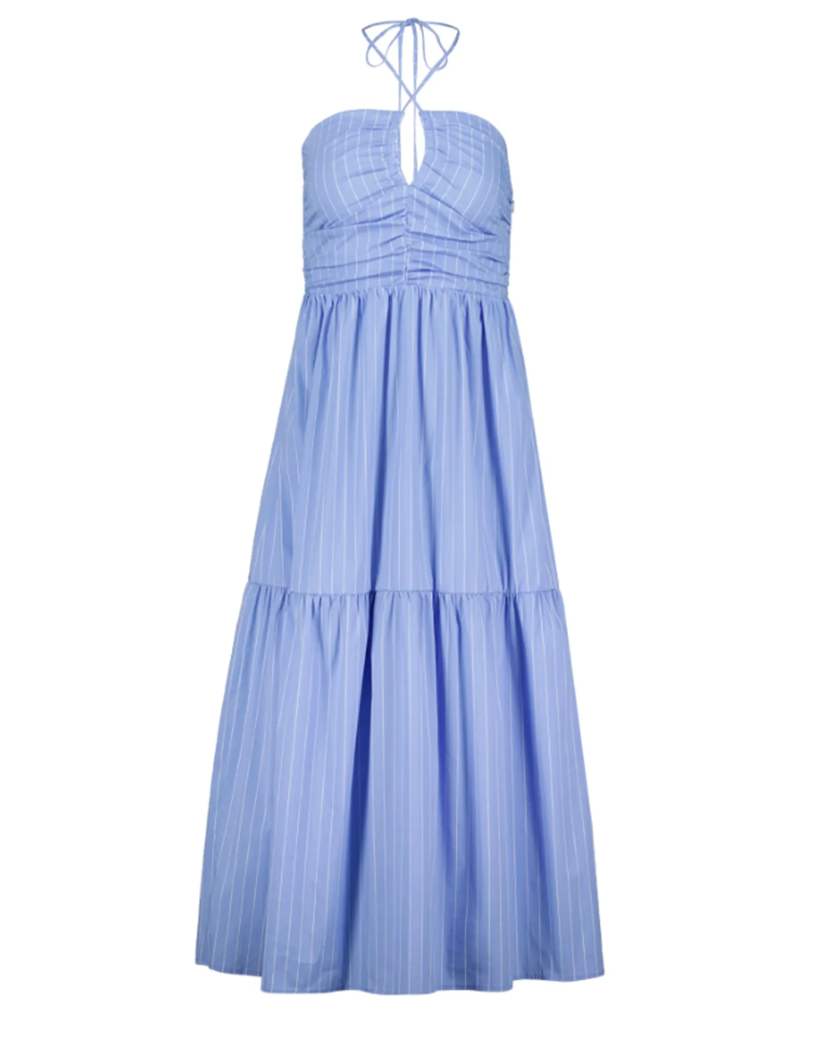 Aeries Halter Dress, Blue