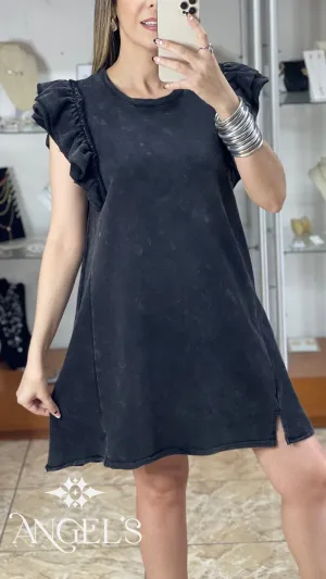 Ash Mineral Wash Dress