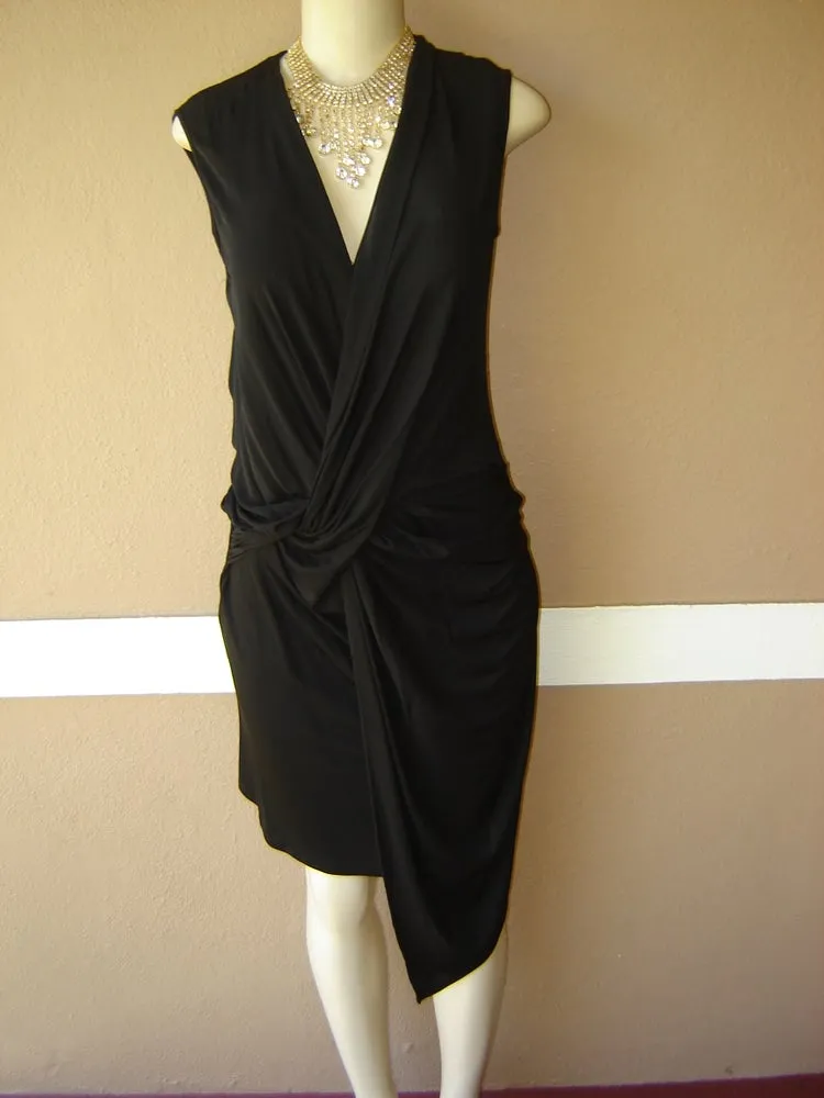 C&T Costello & Tagliapietra Black Drape Dress