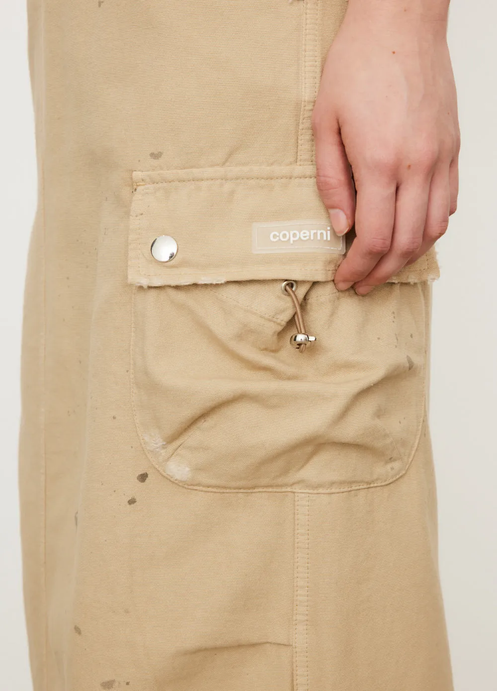 Canvas Cargo Maxi Skirt