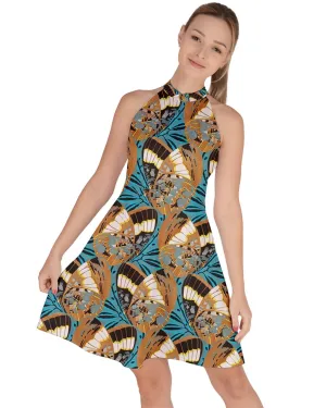 E.A. Séguy's butterfly vintage pattern Halter Dress E.A. Séguy's butterfly vintage pattern Halter Dress
