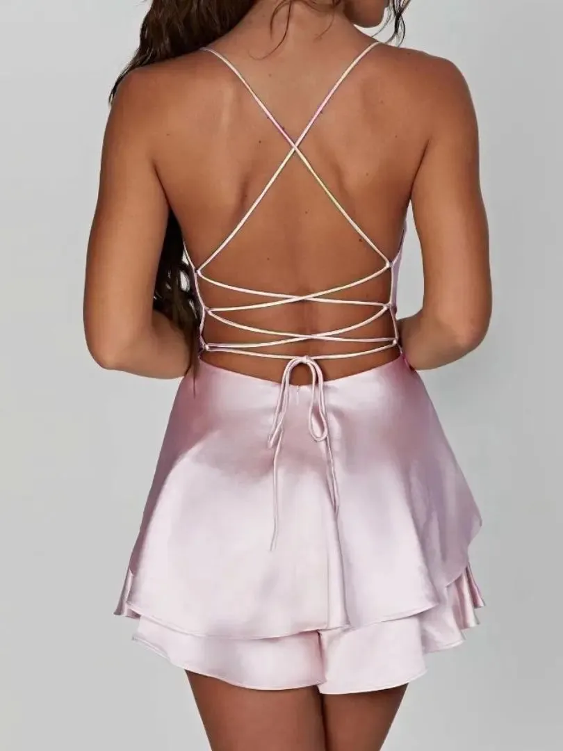 Elegant Women’s Satin Cami Dress - Perfect for Chic & Stylish Occasions