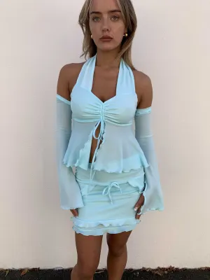 Empire Top. Aquamarine