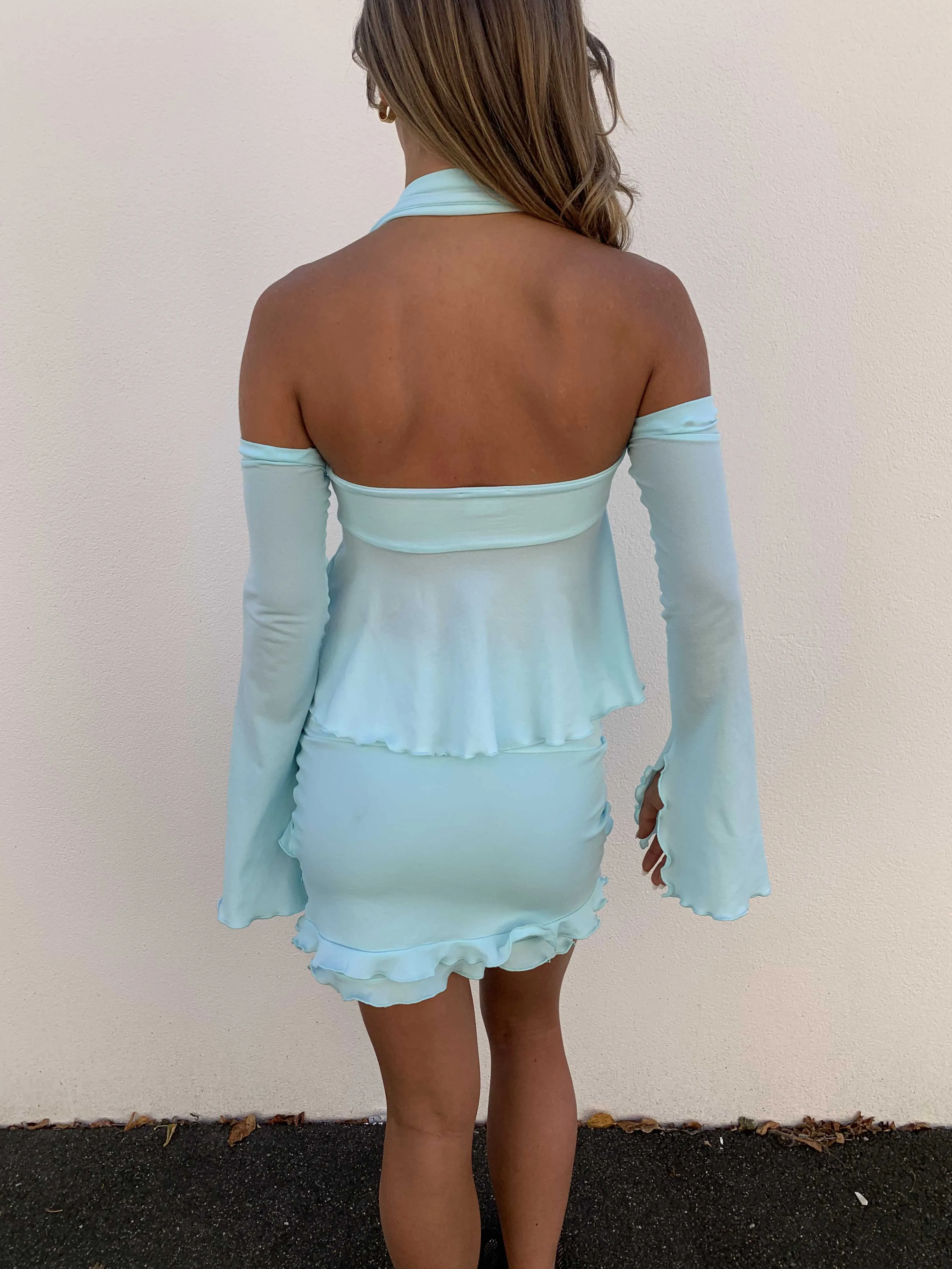 Empire Top. Aquamarine