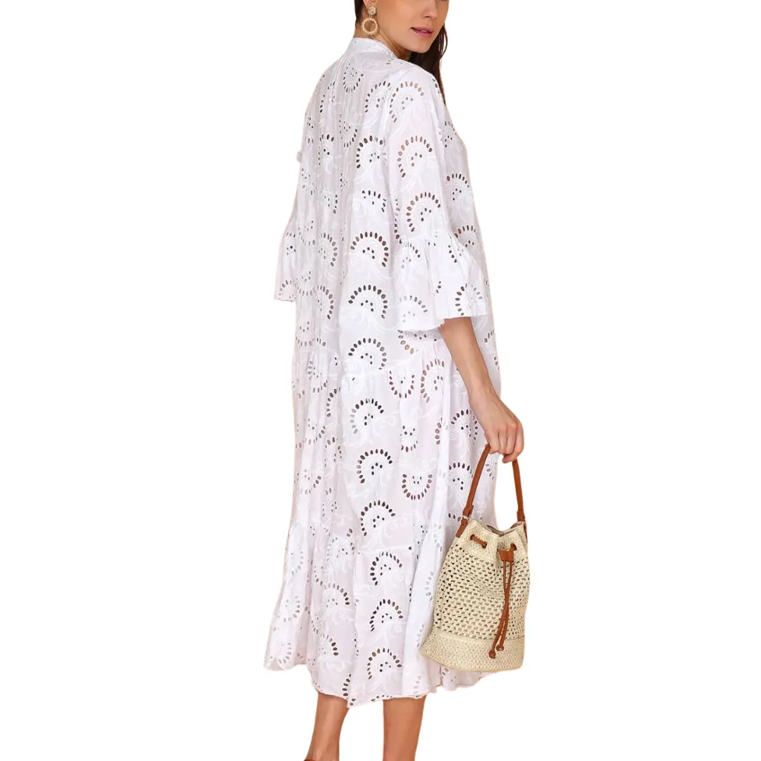 English Embroidered Long Dress: One Size