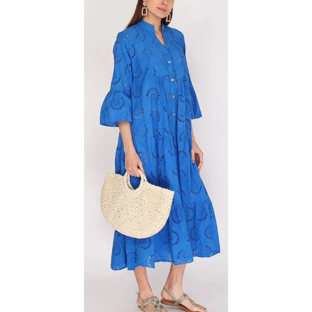 English Embroidered Long Dress: One Size