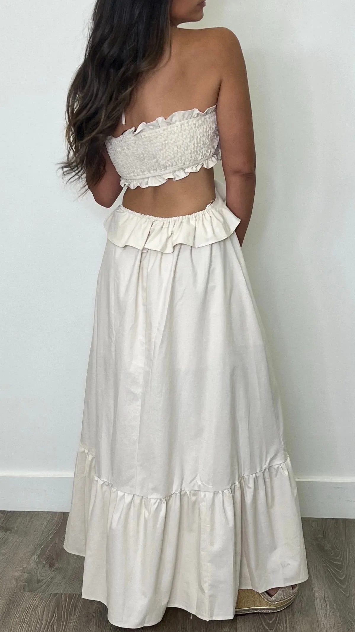 Gwenivere Ivory Maxi Dress
