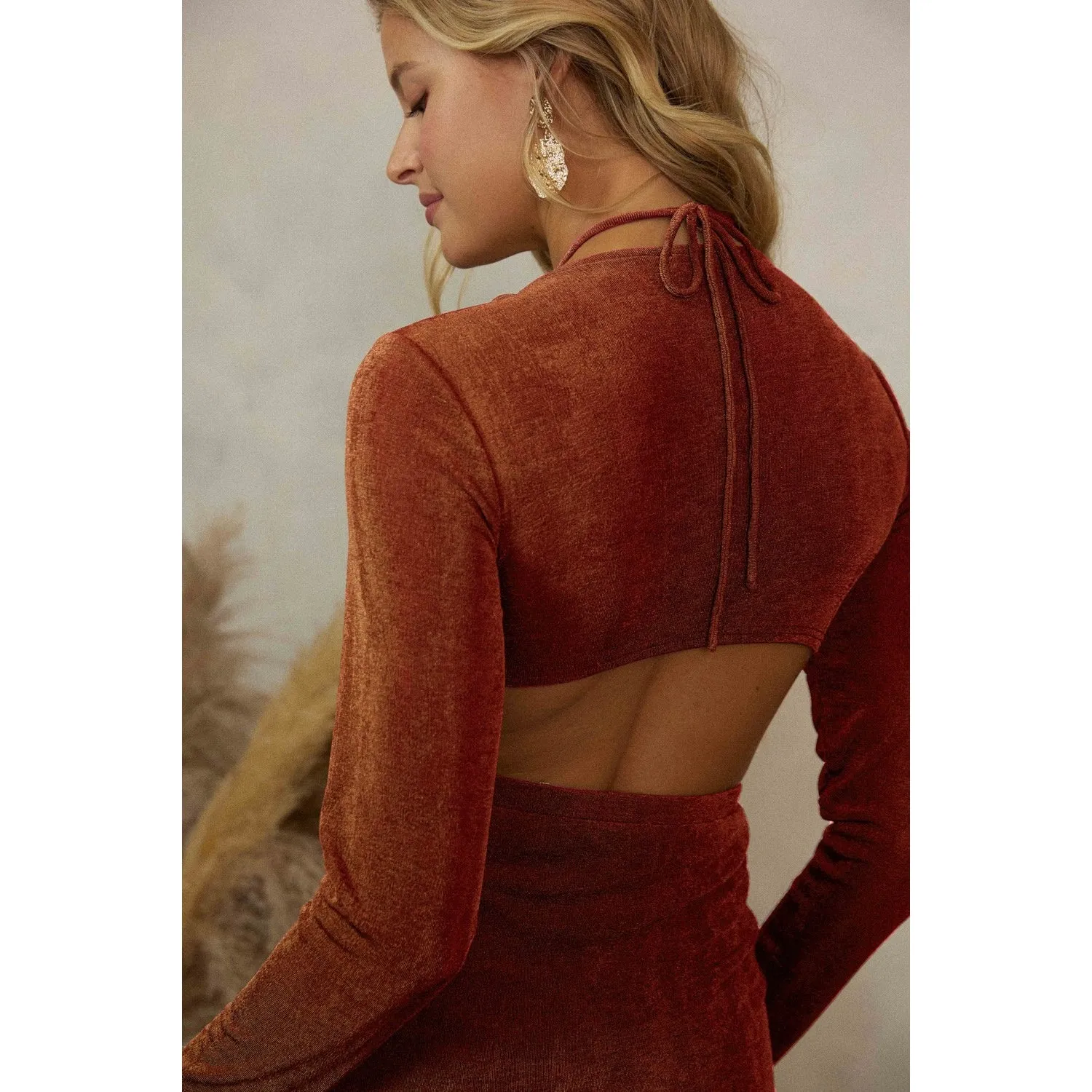 HOLLY RUCHING CUT OUT BODYCON DRESS ON Sale 50% Off Priced as Marked