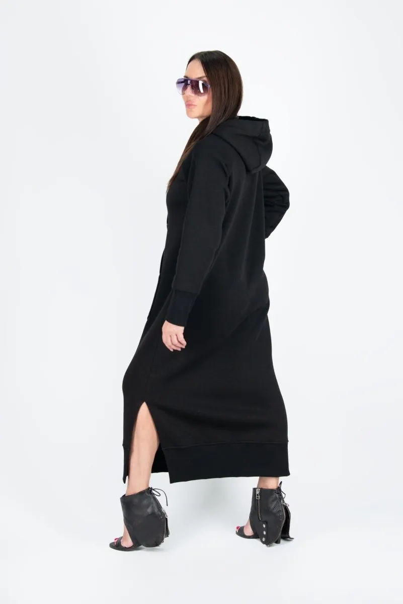 Hooded Sweatshirt Dress SUZANA