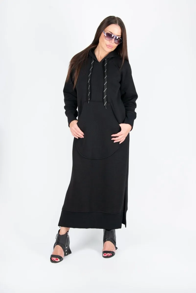 Hooded Sweatshirt Dress SUZANA