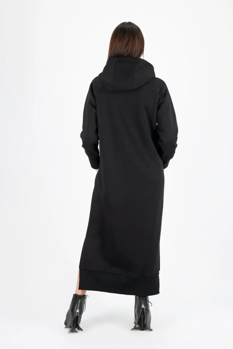 Hooded Sweatshirt Dress SUZANA