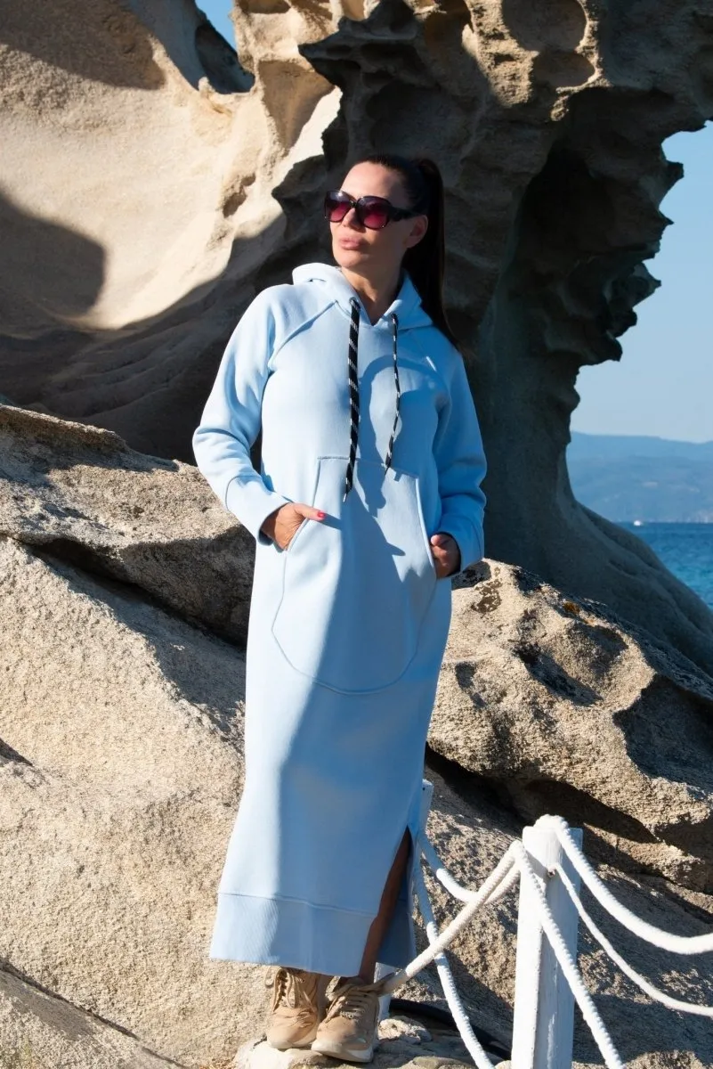 Hooded Sweatshirt Dress SUZANA
