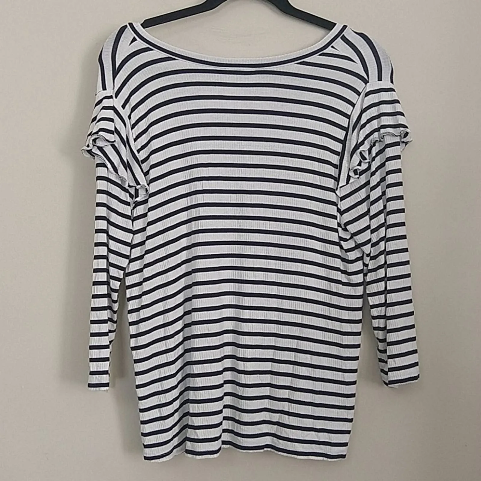 Jack by BB Dakota Sofonis Striped Rib Knit Top M