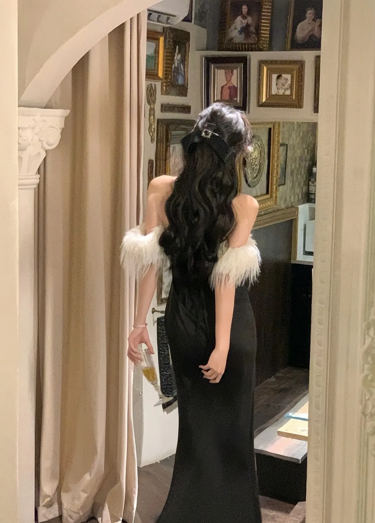 Luxury Formal Evening Dress For Women Bandage Dresses New Fashion Elegant Dress        S5416