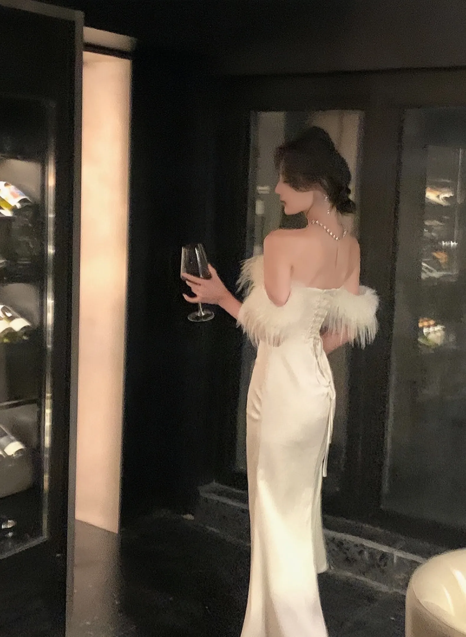 Luxury Formal Evening Dress For Women Bandage Dresses New Fashion Elegant Dress        S5416