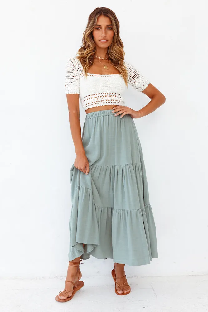 Maiora Maxi Skirt Sage