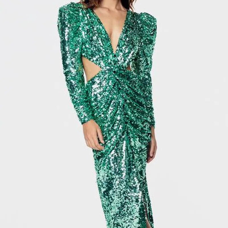 Marais Sequin Maxi Dress - M