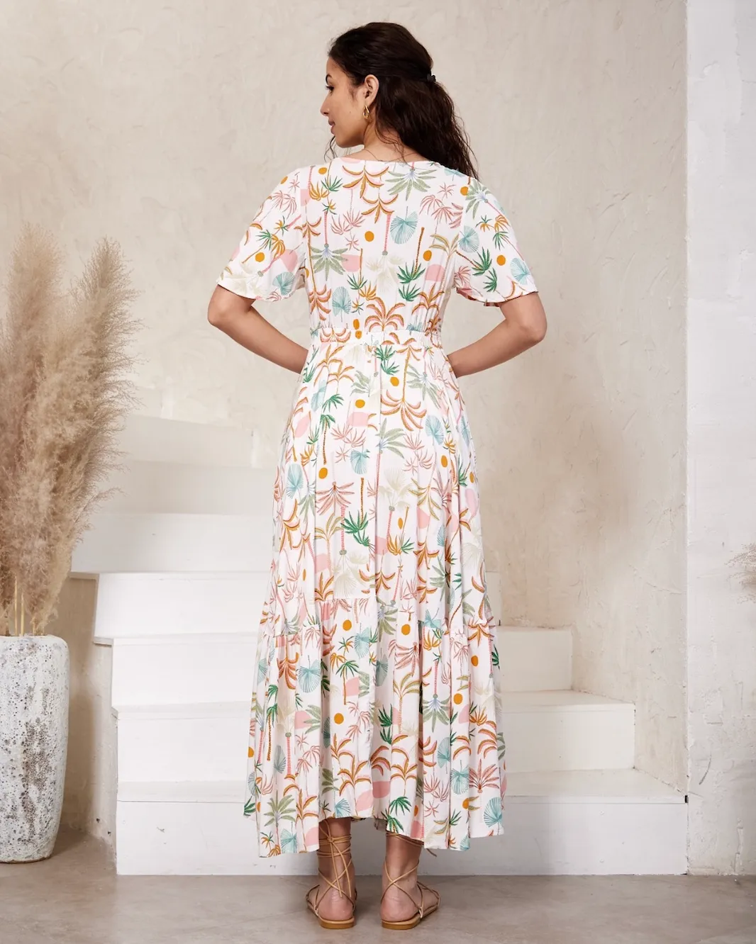 Matilda Maxi - Pink Palm