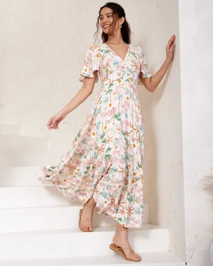 Matilda Maxi - Pink Palm