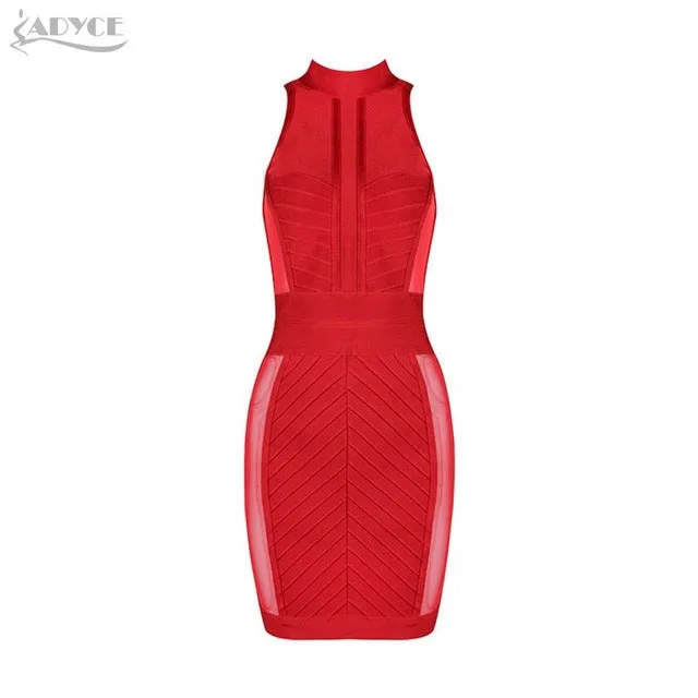 Mesh Sleeveless Mini Dress Women Dress