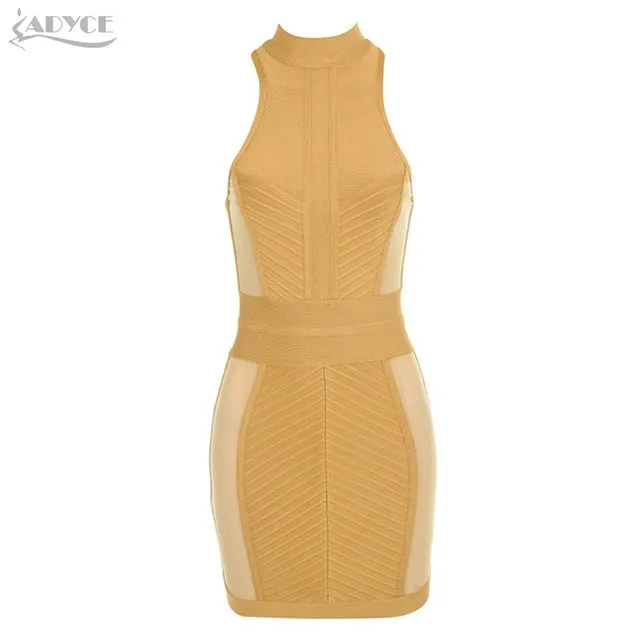 Mesh Sleeveless Mini Dress Women Dress