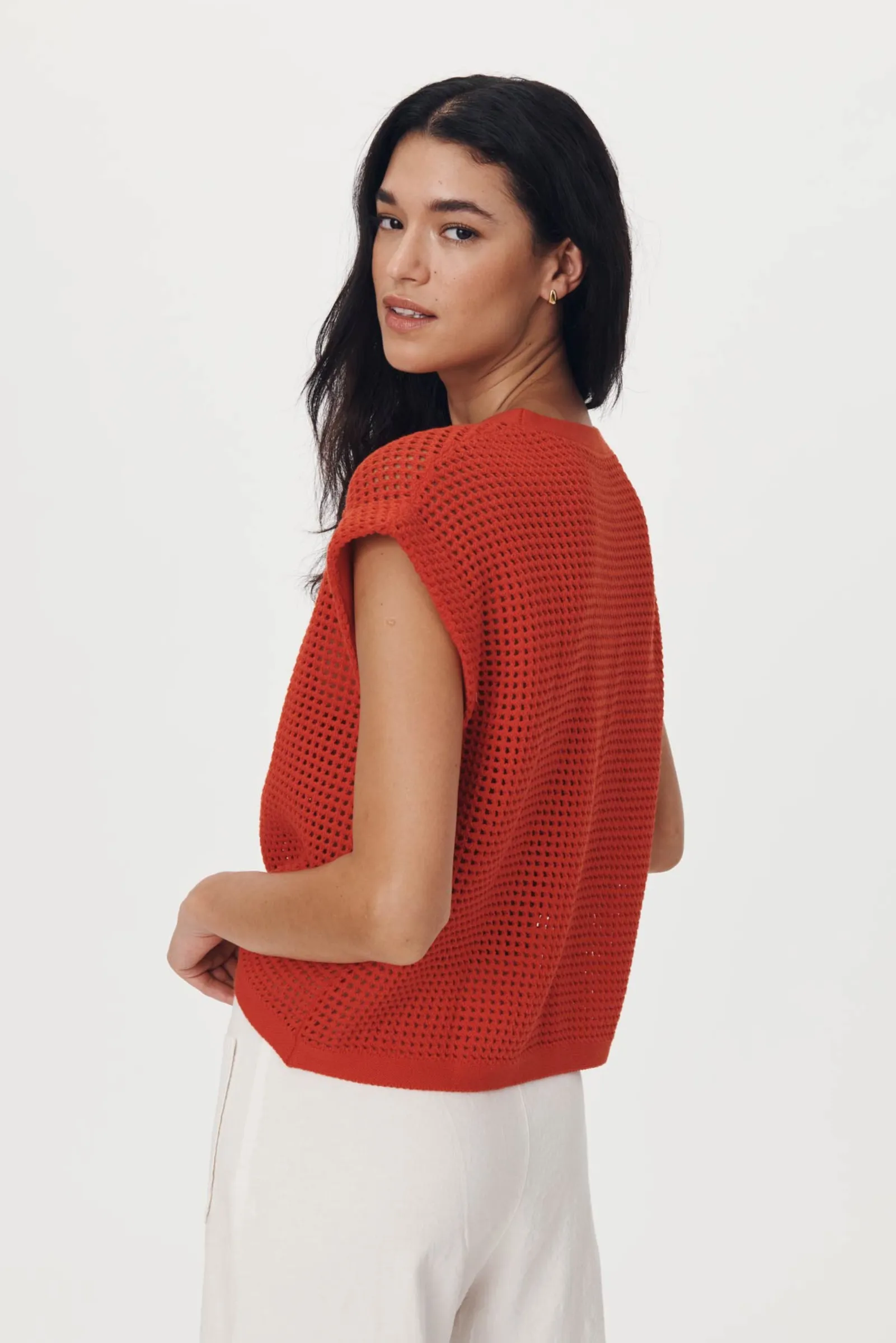Mimi Knit Top - Red