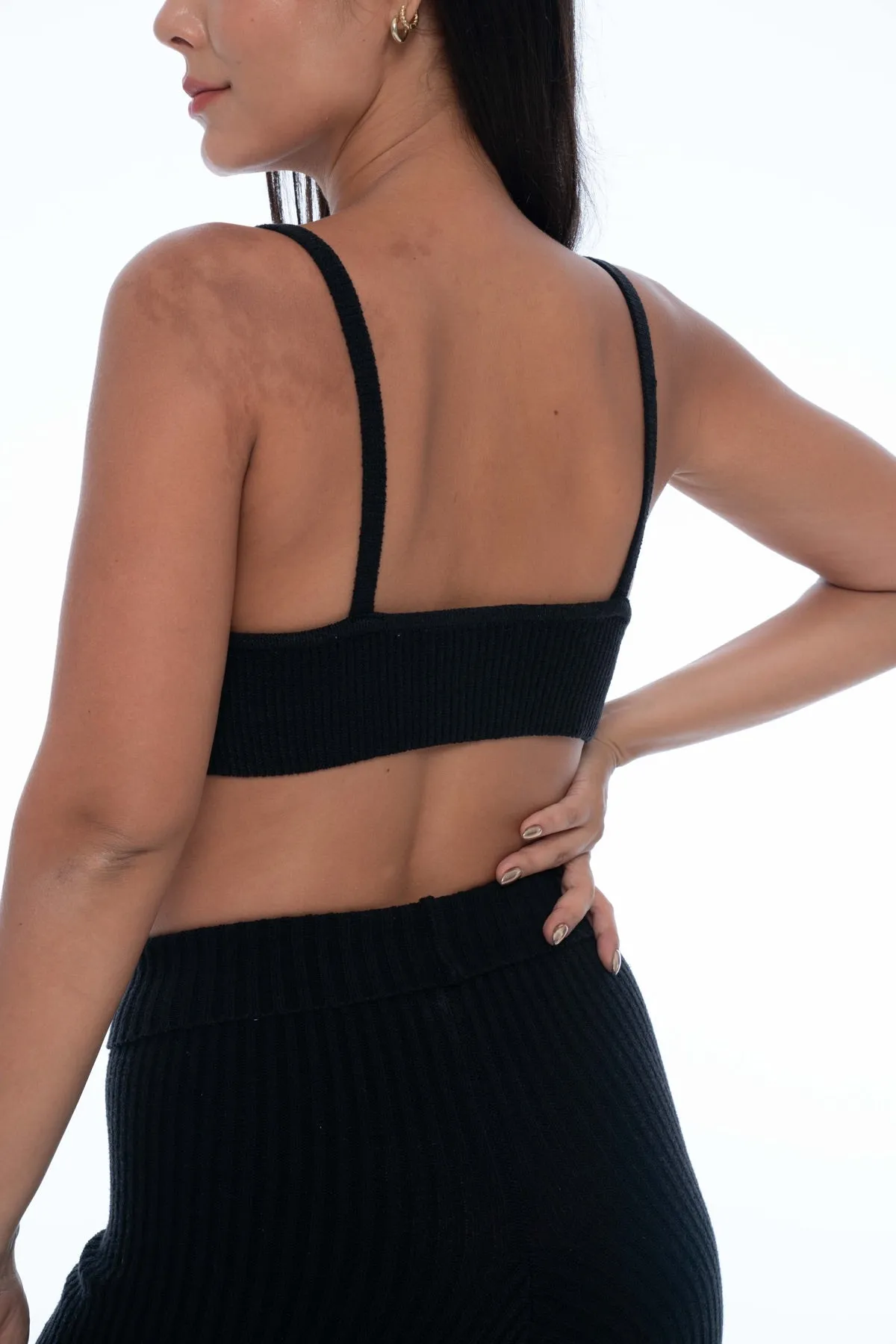 Pacific Knit Top Black
