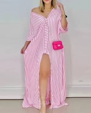 Pink Striped Dress Pink Striped Dress