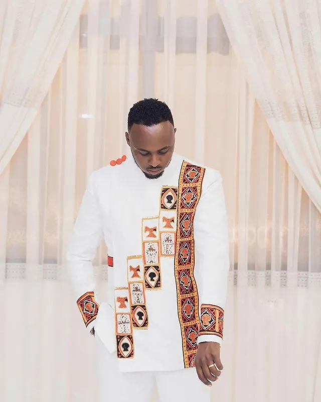 Red & Black Oromo Modern Wedding Attire Stylish Oromo Couple's Outfit