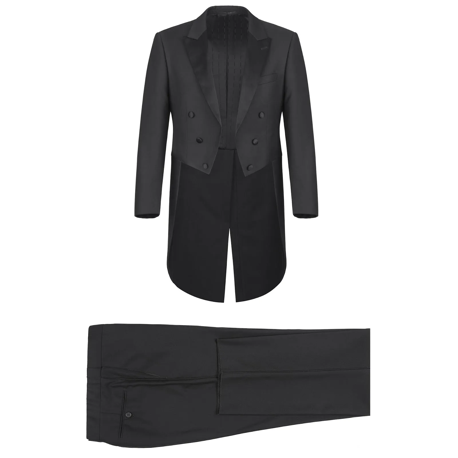 RENOIR Classic Fit Tuxedo Peak Lapel Full Dress Suit 201-1FD