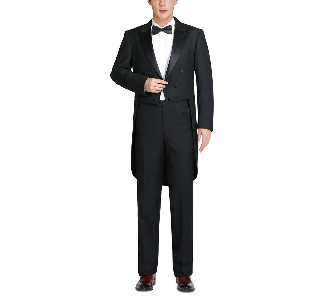 RENOIR Classic Fit Tuxedo Peak Lapel Full Dress Suit 201-1FD