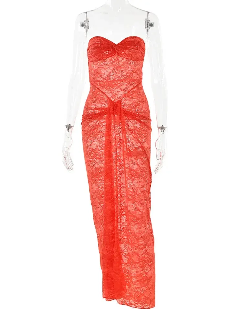 Resort Lace Midi Dress