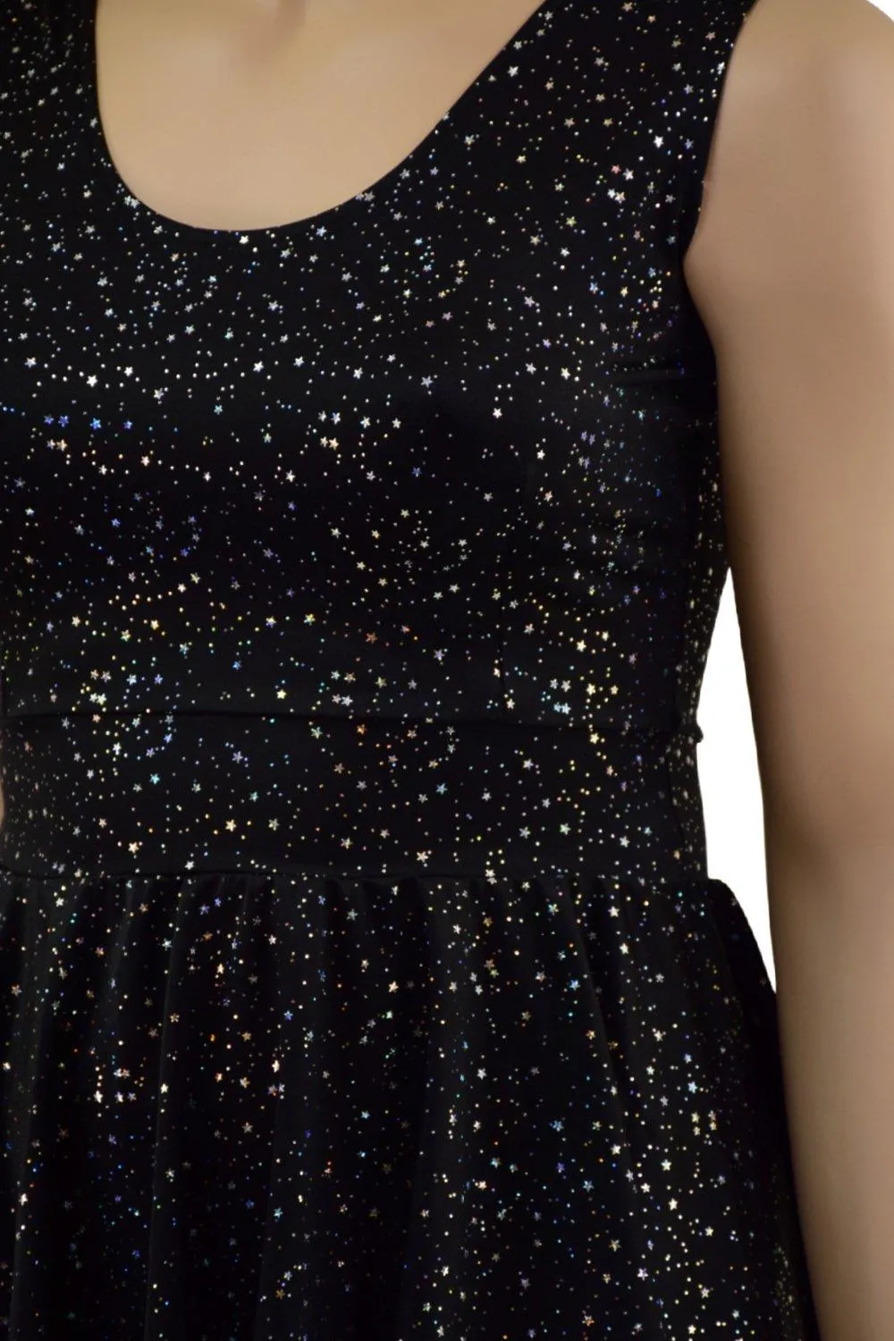 Star Noir Tank Style Skater Dress