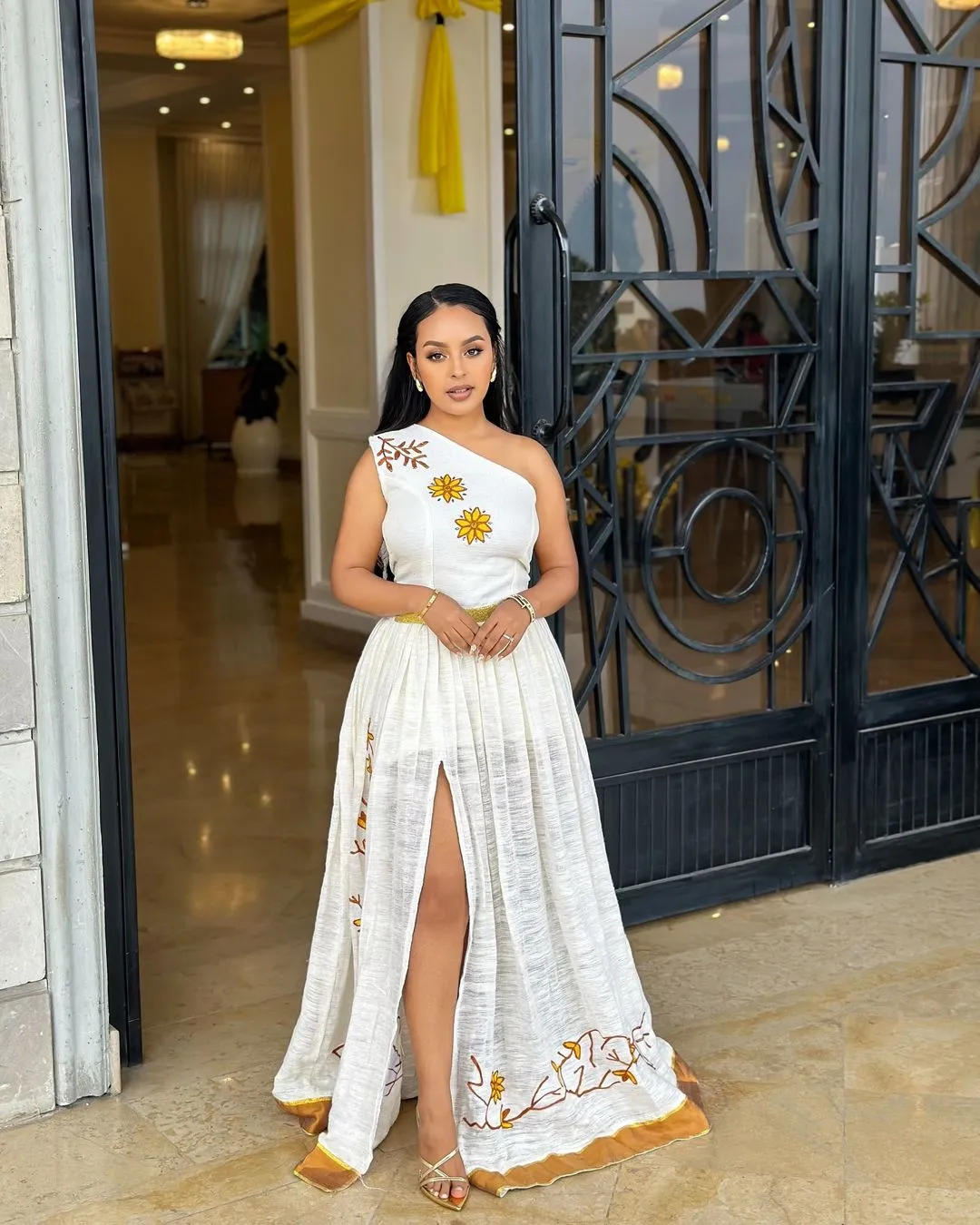 Stylish Habesha Kemis with Modern Touches Traditional Ethiopian Dress