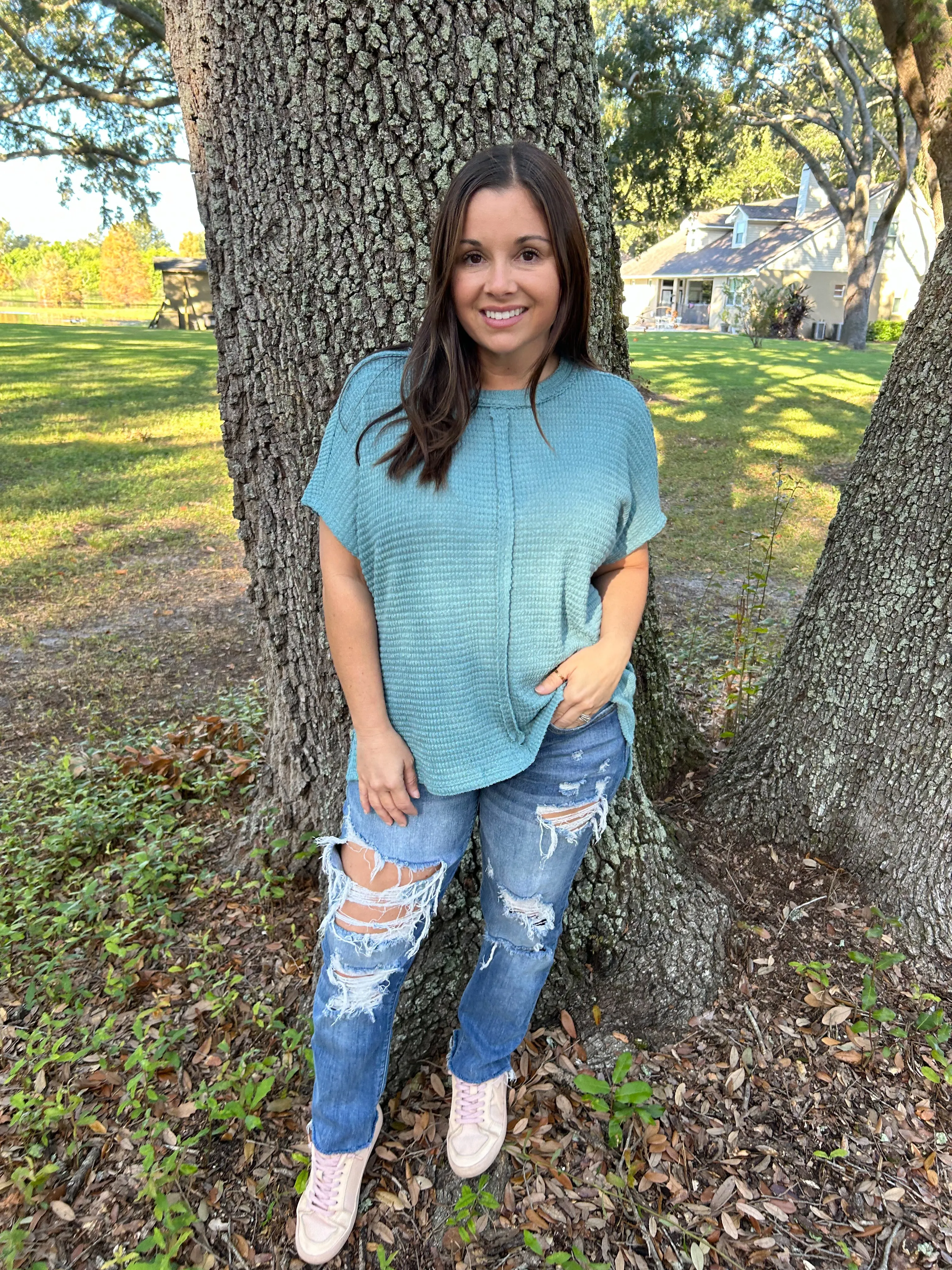 Truly Teal Zenana Top