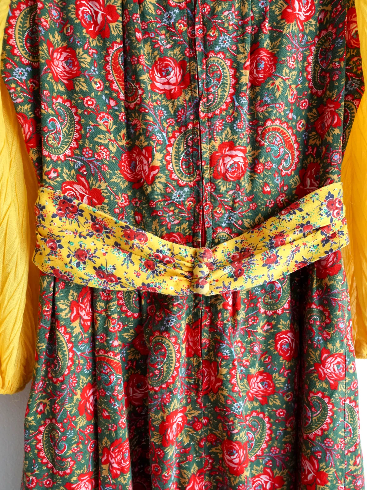 Vintage Prairie Rose Peasant Dress